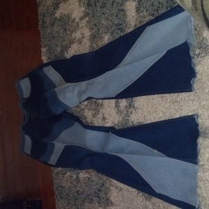 COPY - Fashion nova flare multi color jeans